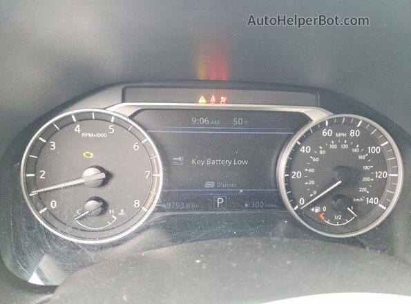 1N4BL4CW6LC100474 2020 NISSAN ALTIMA Gray Instrument cluster view