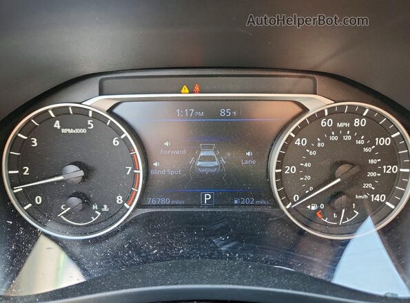 1N4BL4CW9LC218440 2020 NISSAN ALTIMA White Instrument cluster view