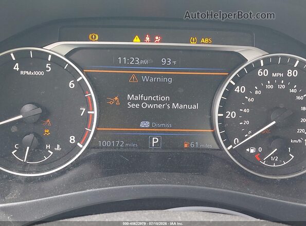 1N4BL4DV0KC146581 2019 NISSAN ALTIMA White Widok tylnych siedzeń