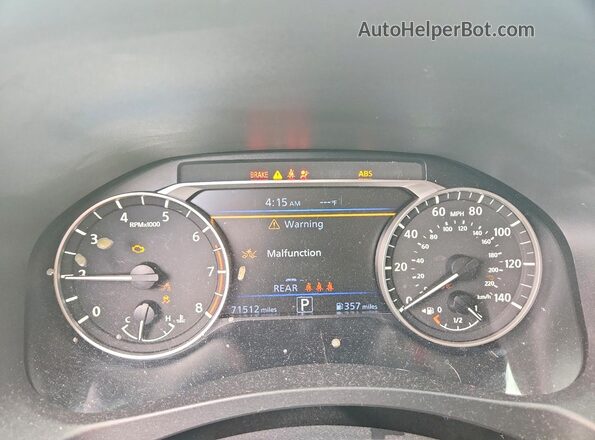 1N4BL4DV0PN375161 2023 NISSAN ALTIMA Silver ხელსაწყოთა პანელის ხედი