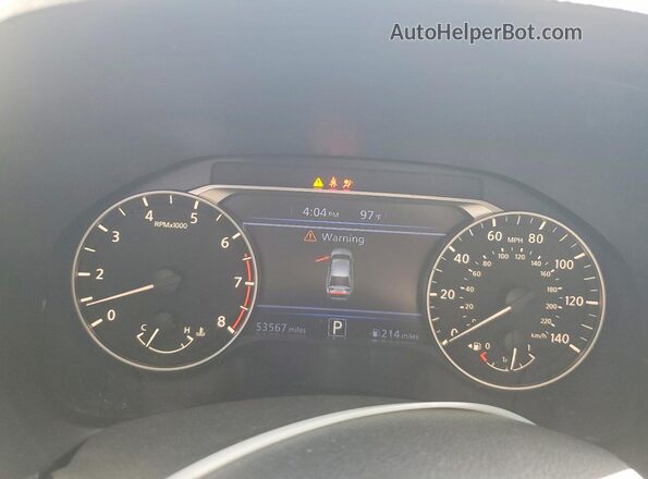 1N4BL4DV0RN387765 2024 NISSAN ALTIMA White Instrument cluster view