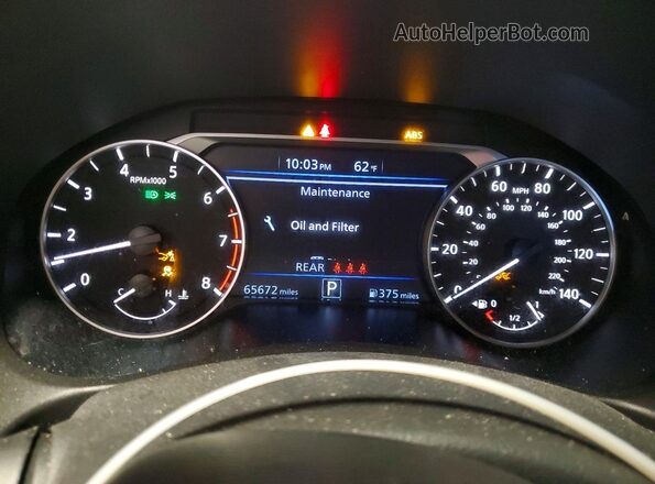1N4BL4DV0SN317270 2025 NISSAN ALTIMA White Widok zestawu wskaźników