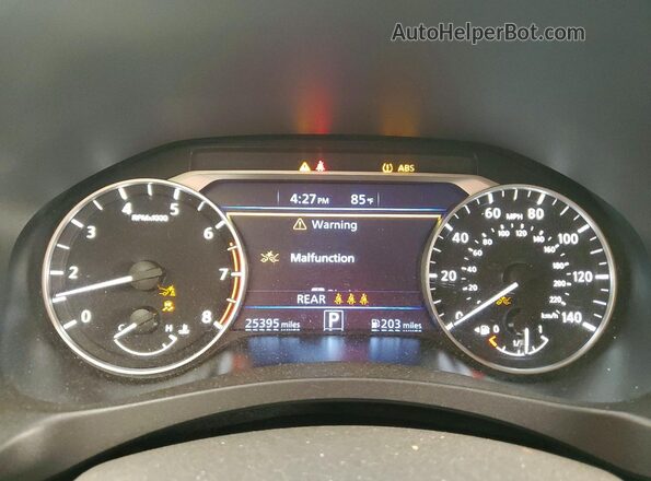 1N4BL4DV0SN365870 2025 NISSAN ALTIMA Maroon ხელსაწყოთა პანელის ხედი