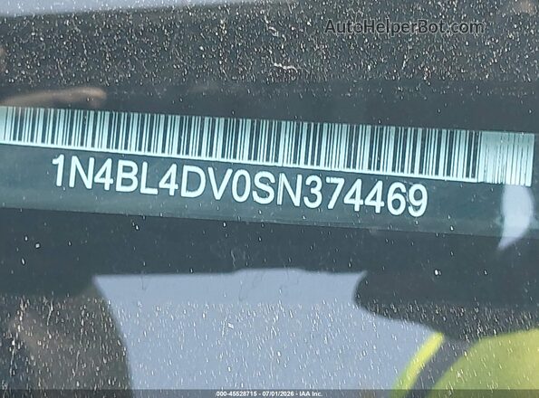 1N4BL4DV0SN374469 2025 NISSAN ALTIMA Blue Вид підкапотного простору