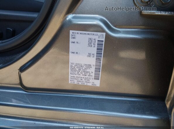 1N4BL4DV0SN410323 2025 NISSAN ALTIMA Серый Вид подкапотного пространства