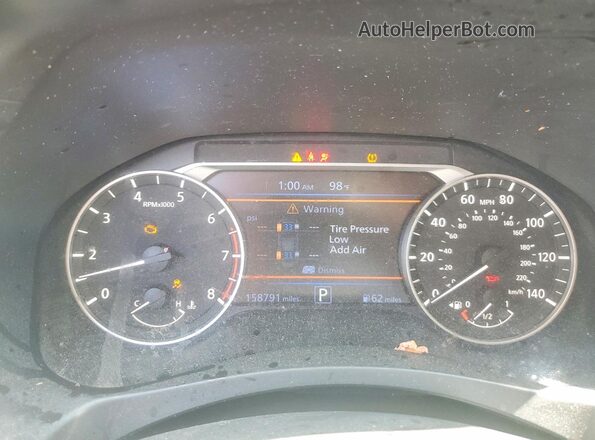 1N4BL4DV1KC133337 2019 NISSAN ALTIMA White Instrument cluster view