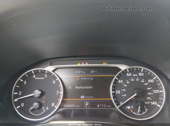 1N4BL4DV1MN330211 2021 NISSAN ALTIMA Серый Вид задних сидений