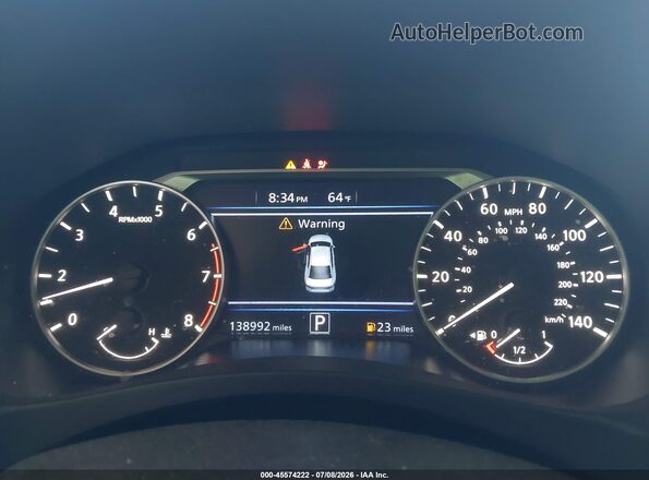 1N4BL4DV1MN353939 2021 NISSAN ALTIMA White უკანა სავარძლების ხედი