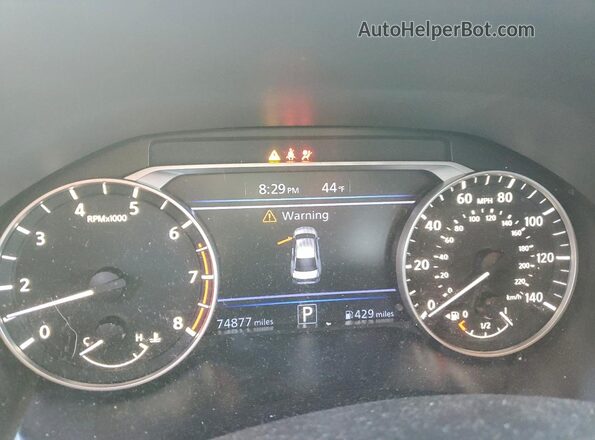 1N4BL4DV1MN408549 2021 NISSAN ALTIMA Gray Vista del cuadro de instrumentos