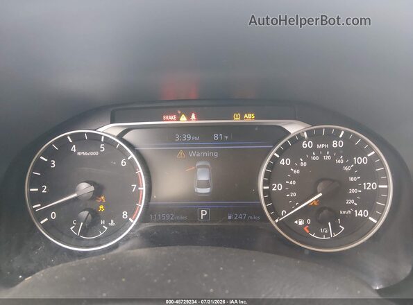 1N4BL4DV1NN340450 2022 NISSAN ALTIMA Gray Vista de los asientos traseros