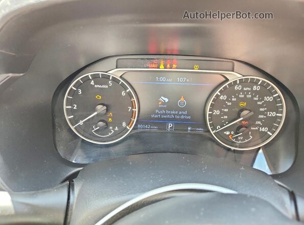 1N4BL4DV1NN401313 2022 NISSAN ALTIMA Black Widok zestawu wskaźników