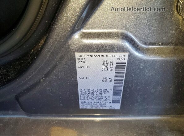 1N4BL4DV1RN417579 2024 NISSAN ALTIMA Gray Vista del compartimento del motor