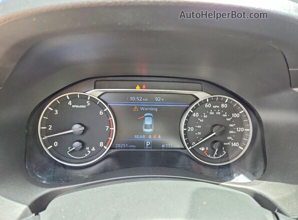 1N4BL4DV1SN302552 2025 NISSAN ALTIMA Blue Instrument cluster view