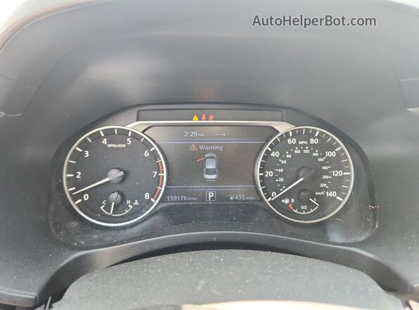 1N4BL4DV2KC169165 2019 NISSAN ALTIMA White Սարքավորումների վահանակի տեսք