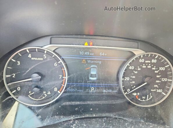 1N4BL4DV2MN316334 2021 NISSAN ALTIMA Charcoal Вид щитка приладів