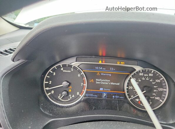 1N4BL4DV2NN335337 2022 NISSAN ALTIMA Серебряный Вид щитка приборов