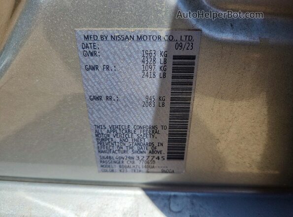 1N4BL4DV2RN327745 2024 NISSAN ALTIMA Silver Widok komory silnika