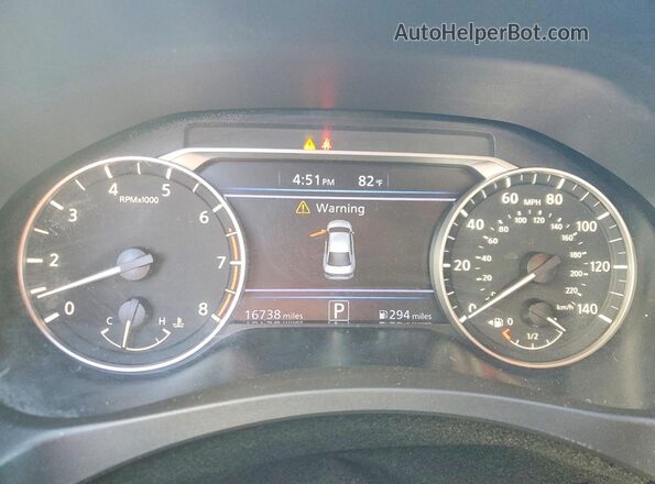 1N4BL4DV2SN323717 2025 NISSAN ALTIMA Black Vista del cuadro de instrumentos