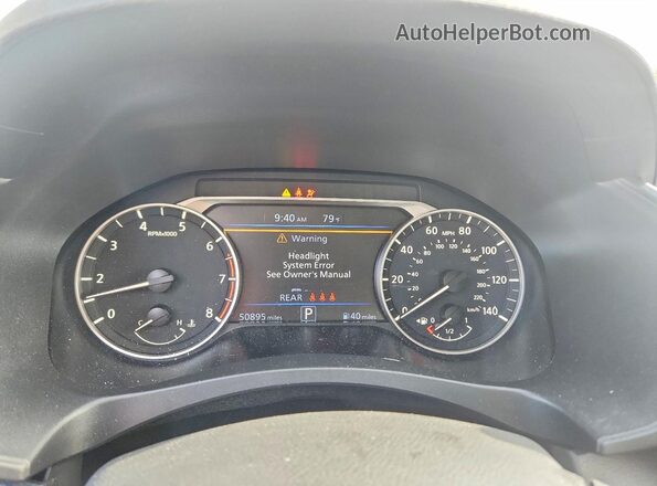 1N4BL4DV2SN346558 2025 NISSAN ALTIMA White ხელსაწყოთა პანელის ხედი