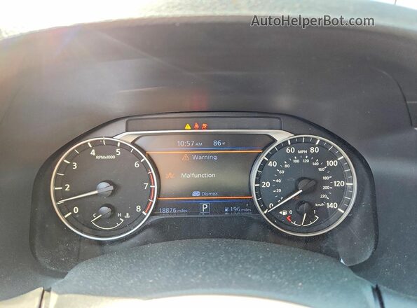 1N4BL4DV2SN403891 2025 NISSAN ALTIMA Burgundy ხელსაწყოთა პანელის ხედი