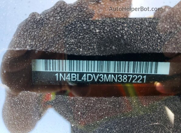 1N4BL4DV3MN387221 2021 NISSAN ALTIMA Black Engine compartment view