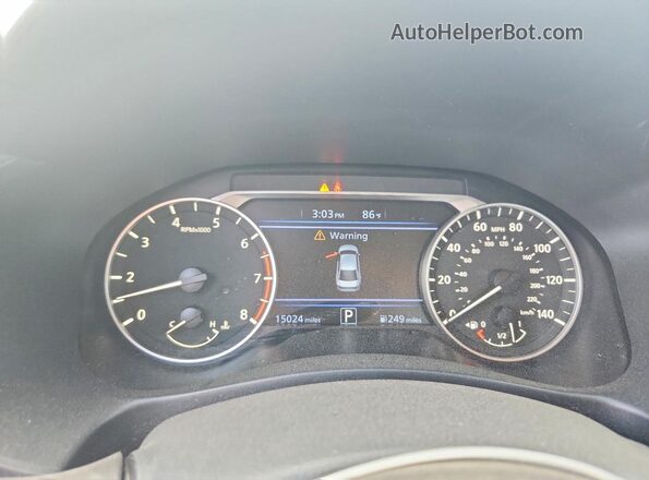 1N4BL4DV3NN329403 2022 NISSAN ALTIMA Gray Вид щитка приладів