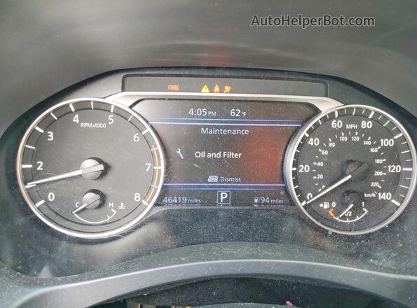 1N4BL4DV3NN355323 2022 NISSAN ALTIMA Black Սարքավորումների վահանակի տեսք