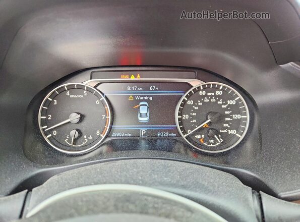 1N4BL4DV3SN311611 2025 NISSAN ALTIMA Red Սարքավորումների վահանակի տեսք