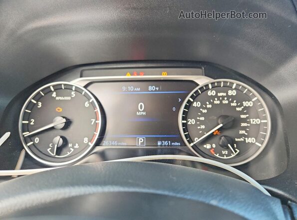 1N4BL4DV3SN361652 2025 NISSAN ALTIMA Темно-бордовый Вид щитка приборов