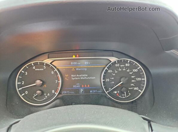 1N4BL4DV3SN400398 2025 NISSAN ALTIMA Белый Вид щитка приборов