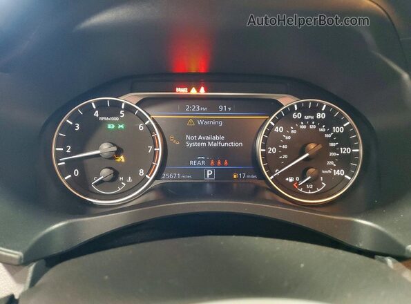 1N4BL4DV3SN404645 2025 NISSAN ALTIMA Gray ხელსაწყოთა პანელის ხედი