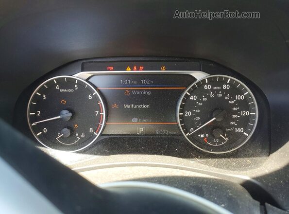 1N4BL4DV4KC107265 2019 NISSAN ALTIMA Black ხელსაწყოთა პანელის ხედი