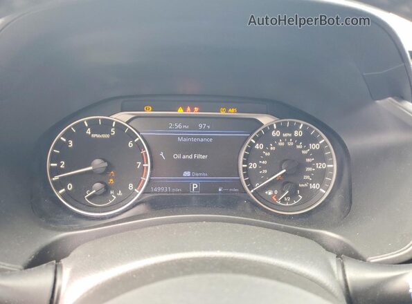1N4BL4DV4MN353692 2021 NISSAN ALTIMA Silver ხელსაწყოთა პანელის ხედი