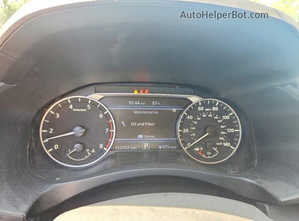 1N4BL4DV4MN403068 2021 NISSAN ALTIMA Black Вид щитка приладів