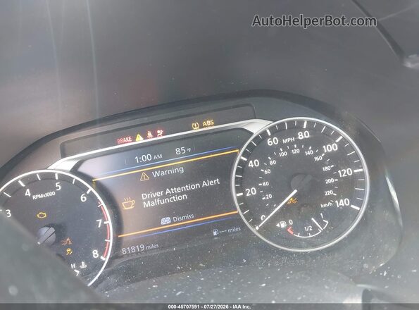 1N4BL4DV4NN334335 2022 NISSAN ALTIMA Silver უკანა სავარძლების ხედი
