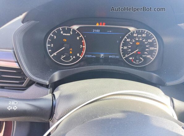 1N4BL4DV4RN420105 2024 NISSAN ALTIMA Maroon Սարքավորումների վահանակի տեսք