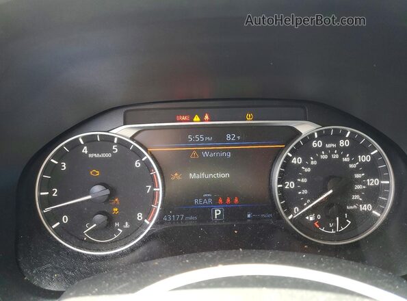 1N4BL4DV4SN339319 2025 NISSAN ALTIMA Gray Вид щитка приладів