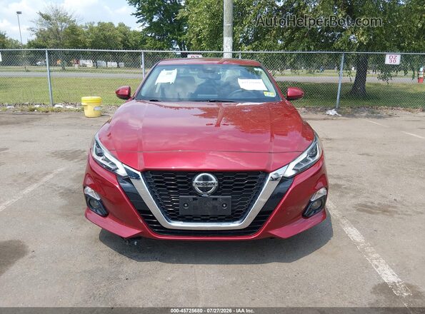 1N4BL4DV5KC165238 2019 NISSAN ALTIMA Red Вид щитка приладів