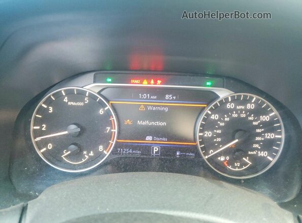 1N4BL4DV5MN363180 2021 NISSAN ALTIMA Black Instrument cluster view