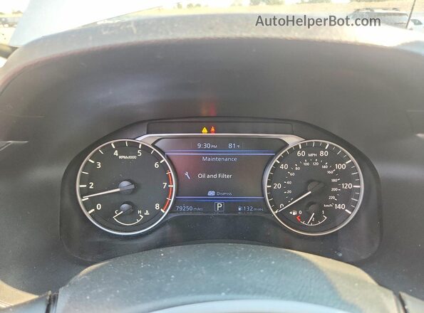 1N4BL4DV5NN360166 2022 NISSAN ALTIMA Silver Սարքավորումների վահանակի տեսք