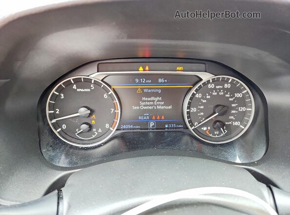 1N4BL4DV5SN300433 2025 NISSAN ALTIMA Maroon Instrument cluster view