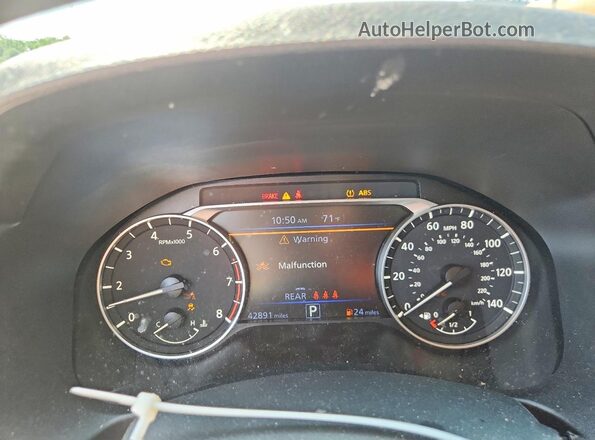 1N4BL4DV5SN324313 2025 NISSAN ALTIMA White Vista del cuadro de instrumentos