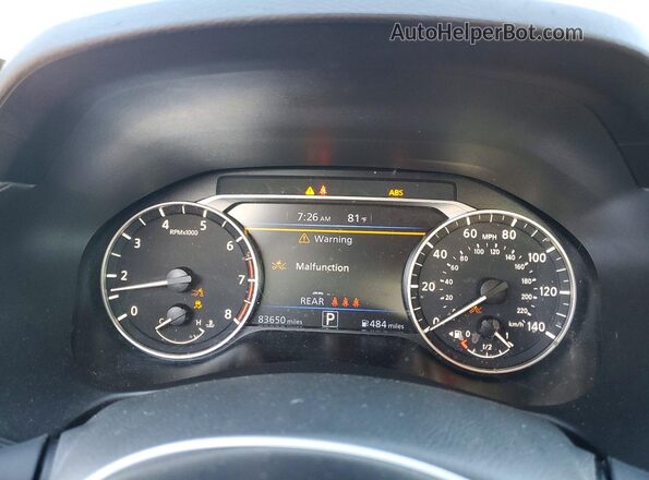 1N4BL4DV5SN344867 2025 NISSAN ALTIMA Black ხელსაწყოთა პანელის ხედი