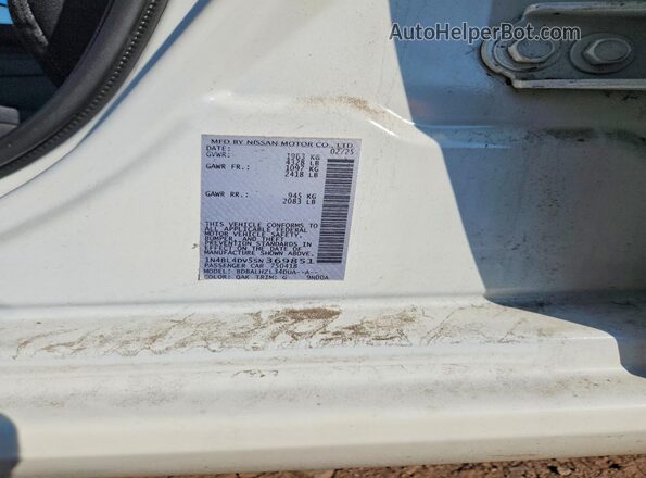 1N4BL4DV5SN369851 2025 NISSAN ALTIMA White VIN sticker view