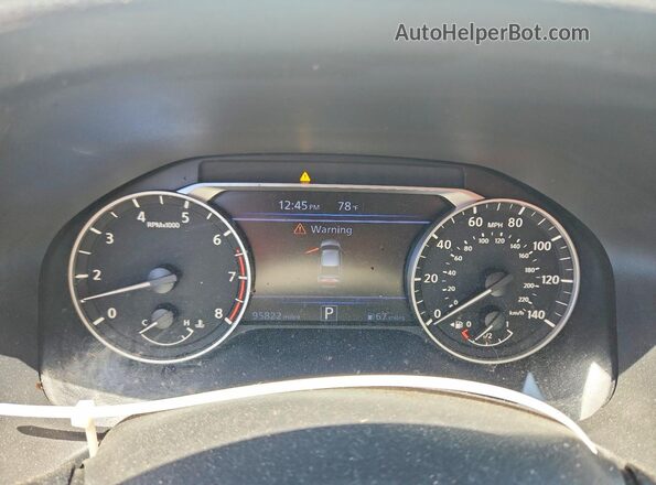 1N4BL4DV6KC170996 2019 NISSAN ALTIMA White Instrument cluster view