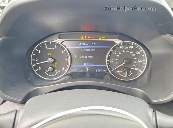 1N4BL4DV6MN357937 2021 NISSAN ALTIMA Синий Вид щитка приборов