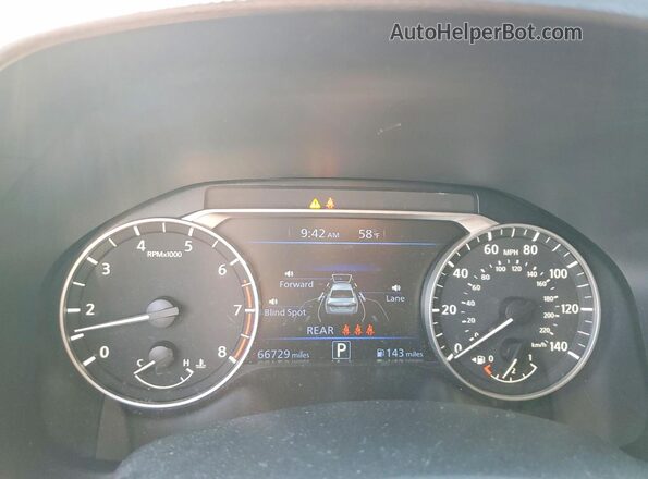 1N4BL4DV6PN376783 2023 NISSAN ALTIMA Silver Vista del cuadro de instrumentos