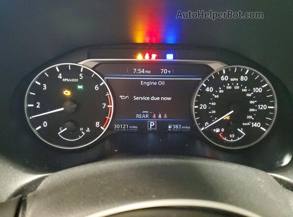 1N4BL4DV6RN339817 2024 NISSAN ALTIMA Белый Вид щитка приборов