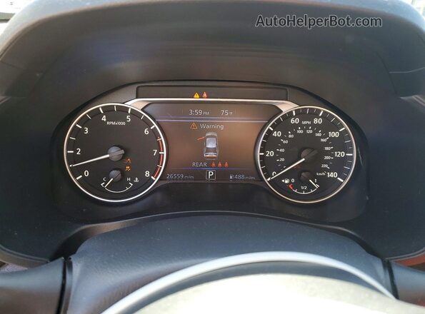 1N4BL4DV6SN362844 2025 NISSAN ALTIMA White Vista del cuadro de instrumentos