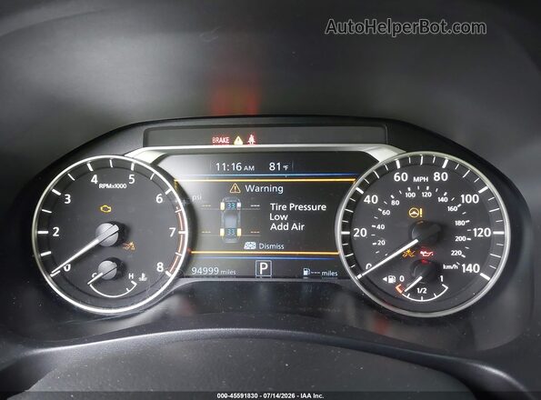 1N4BL4DV7NN395937 2022 NISSAN ALTIMA Black Вид задніх сидінь